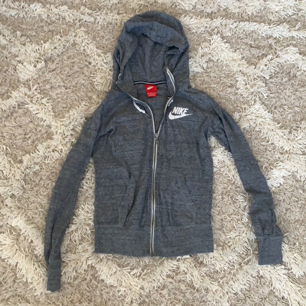 Heather gray Women’s Nike zip-up hoodie/ jacket